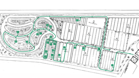 Plattegrond van de oude algemene begraafplaats zeist anno 1937.