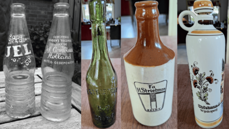 Vier verschillende flessen van Strietman.
