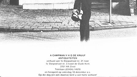 Verhuisbericht in de krant van 1982.