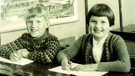 Jan en Willy op school.